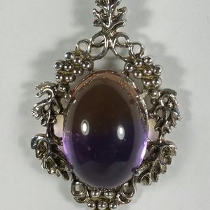 DESIGNER RBN AMETRINE STERLING SILVER NECKLACE